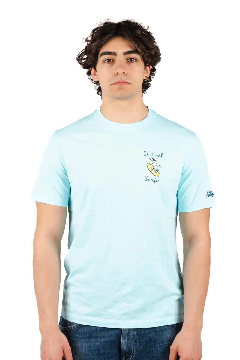 T-shirt Portofino ricamo St. Barth surfer