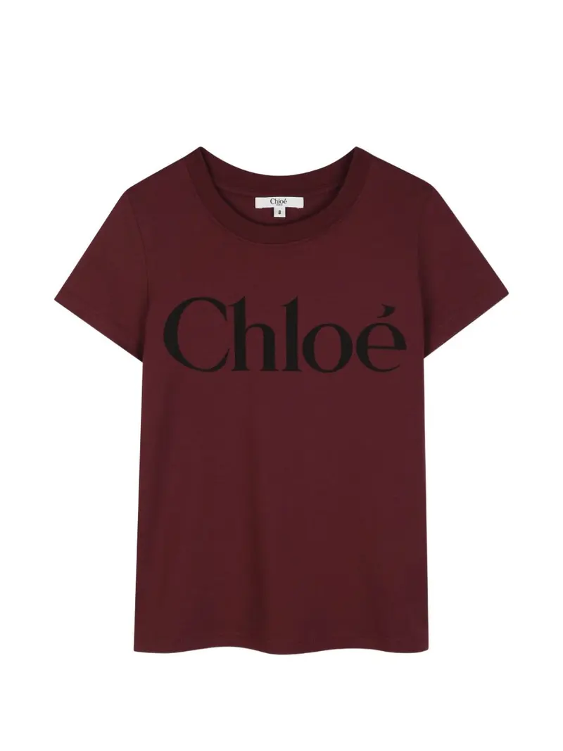 T-shirt prugna scura per bambina