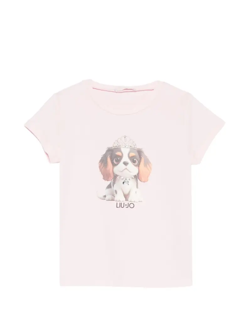 T-shirt rosa chiaro per bambina