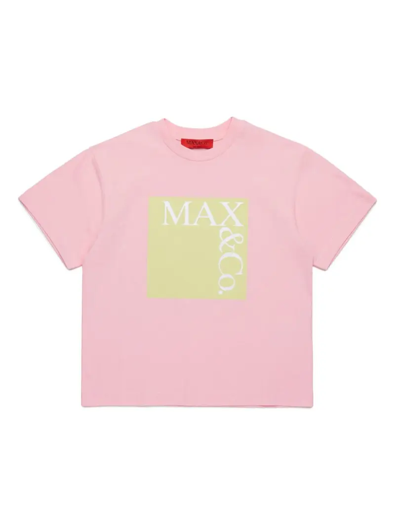 T-Shirt rosa/giallo/bianco per bambina di Max&co Kids