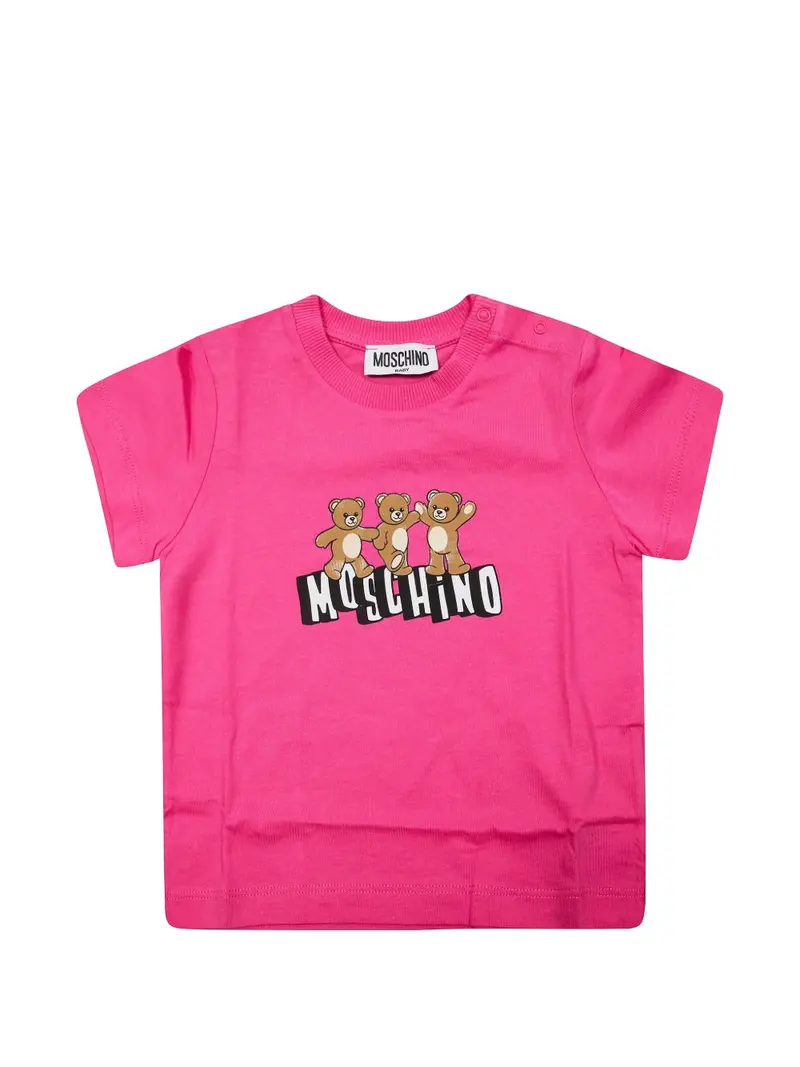 T-shirt rosa magenta per neonata