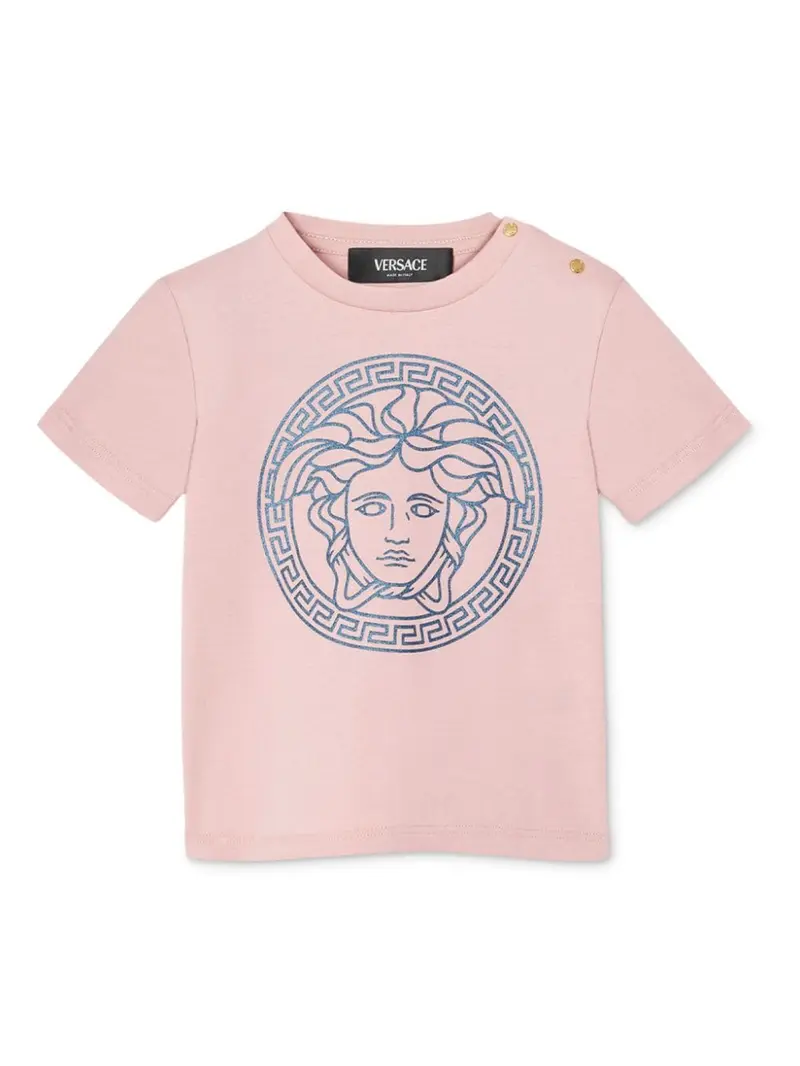 T-shirt rosa per neonata con stampa