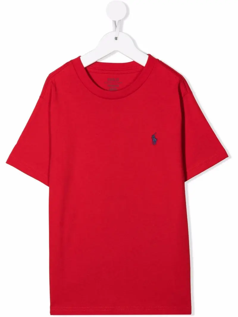 T-shirt rossa per bambino con logo