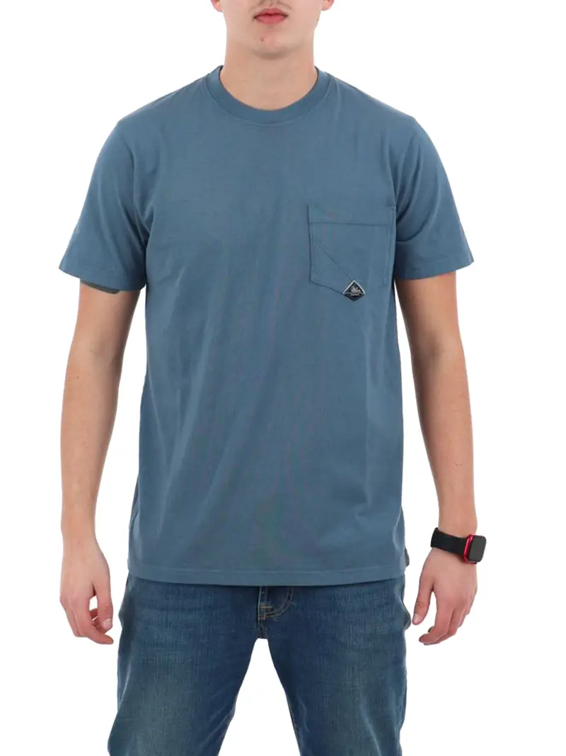 T-Shirt Roy Rogers Pocket Blu