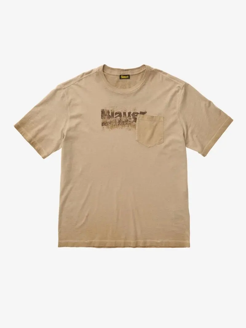 T-shirt sfumata con taschino Groom