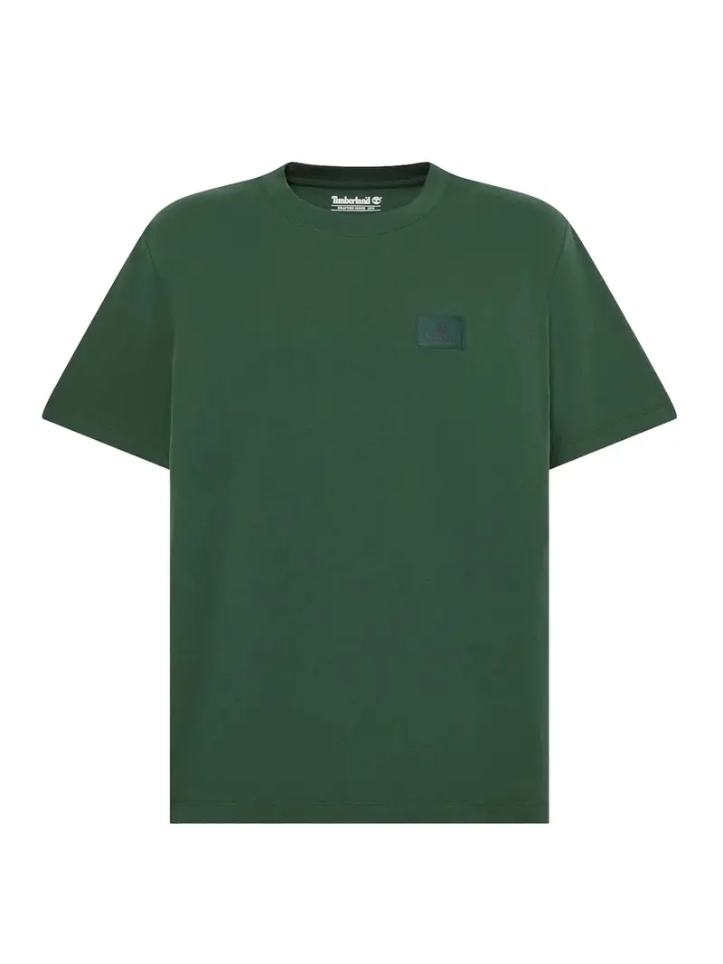 T-Shirt Silicon Badge Ss Timberland - Verde Scuro