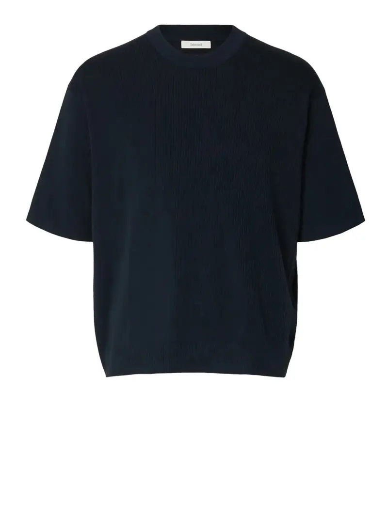 T-Shirt Slhmattis Selected - Blu