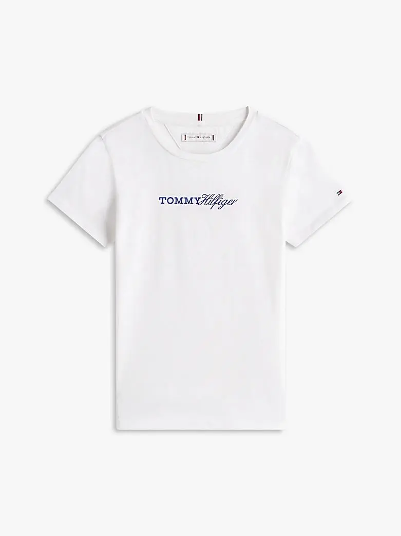 T-shirt slim fit in jersey vintage con logo