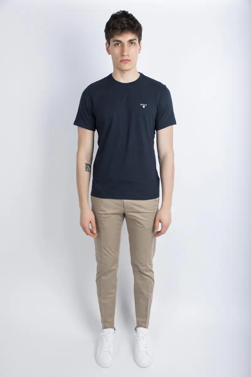 T-Shirt sportiva Tartan New Navy Barbour