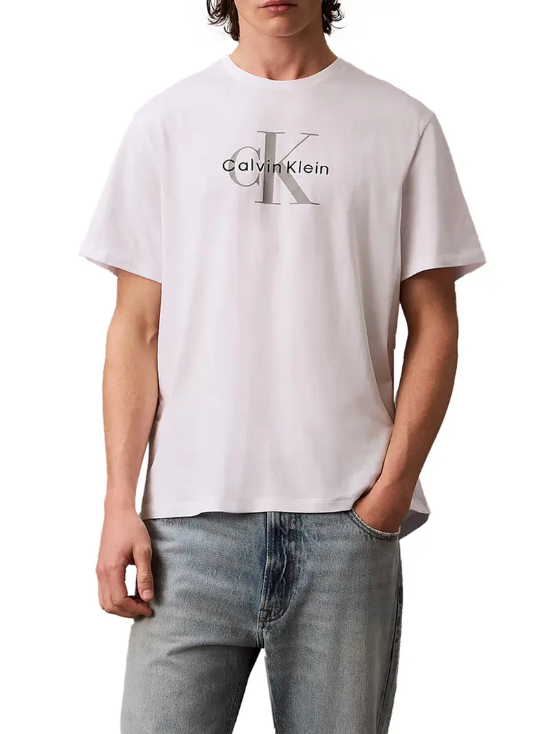 T-Shirt Ss Hero Monologo Tee - Bianco