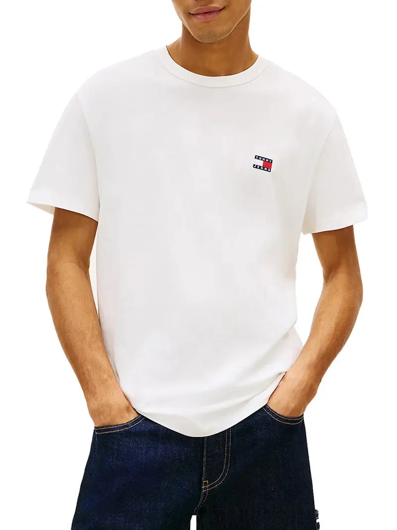 T-shirt Tommy Hilfiger Badge In Jersey - Blu