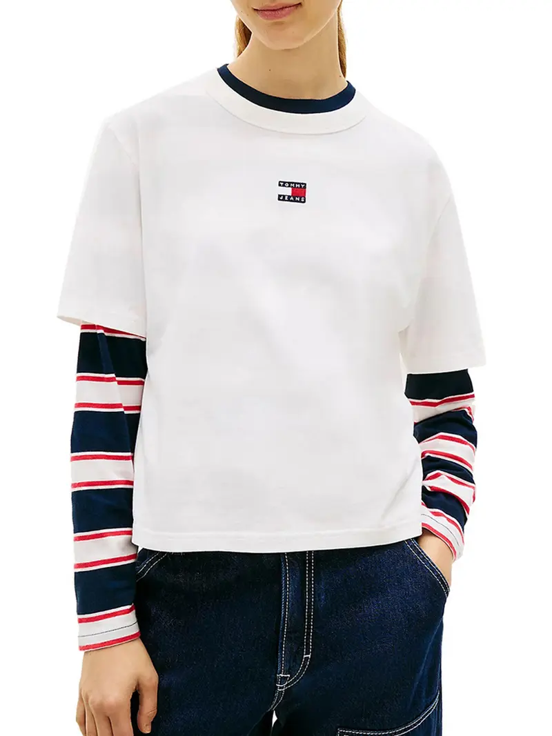 T-Shirt Tommy Hilfiger Boxy Fit - Bianco
