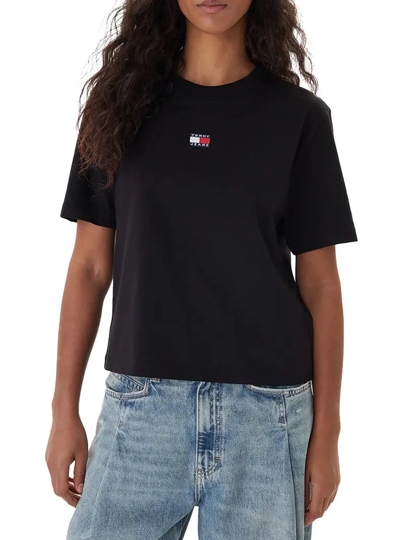 T-Shirt Tommy Hilfiger Boxy Fit - Nero