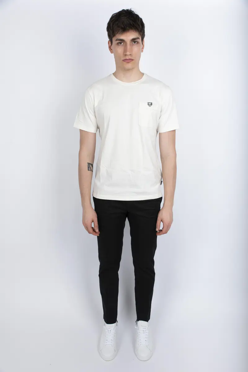 T-shirt Tothill leggermente aderente bianco Barbour