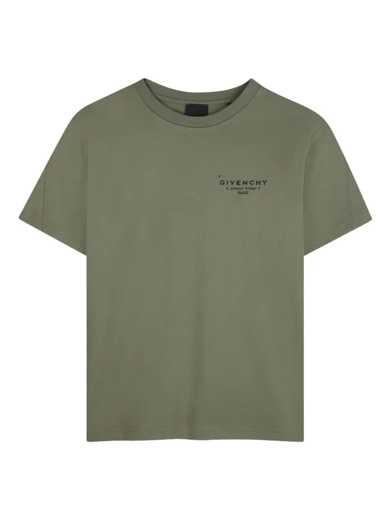 T-shirt verde oliva per bambino