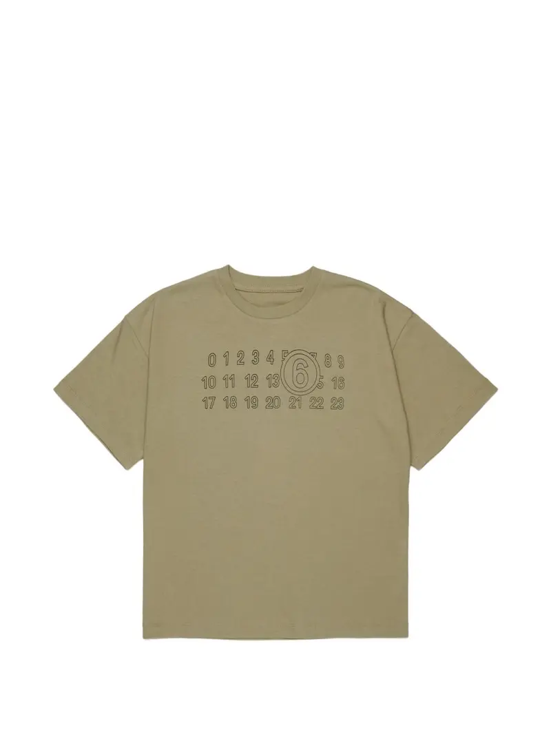 T-shirt verde oliva per bambino
