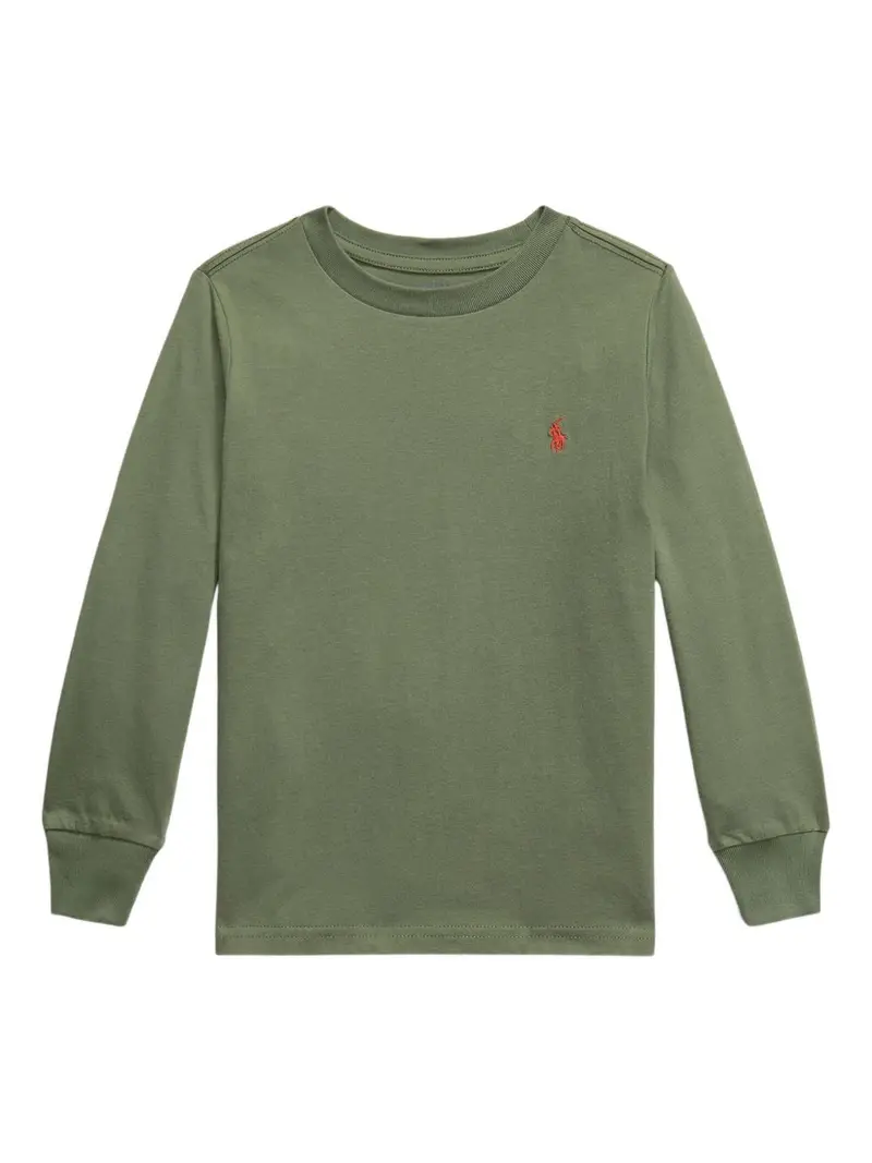 T-shirt verde oliva per bambino