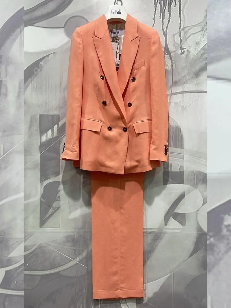 tailleur doppiopetto tramato