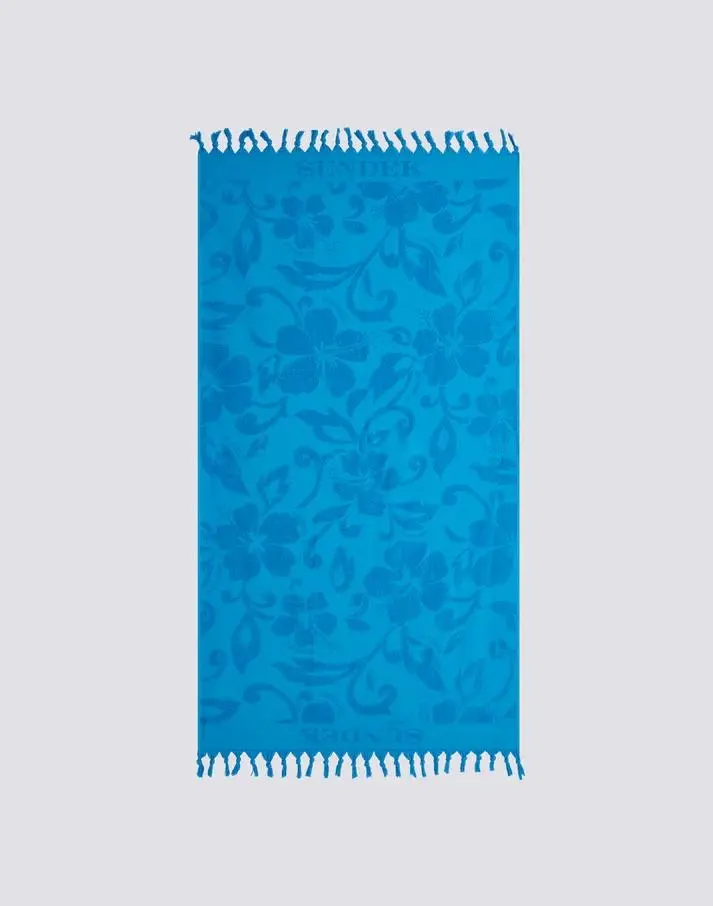 Telo in doppio strato Fouta e spugna con stampa SK23 Bilberry