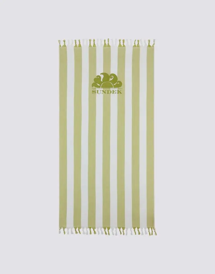 Telo mare fouta jacquard rigato