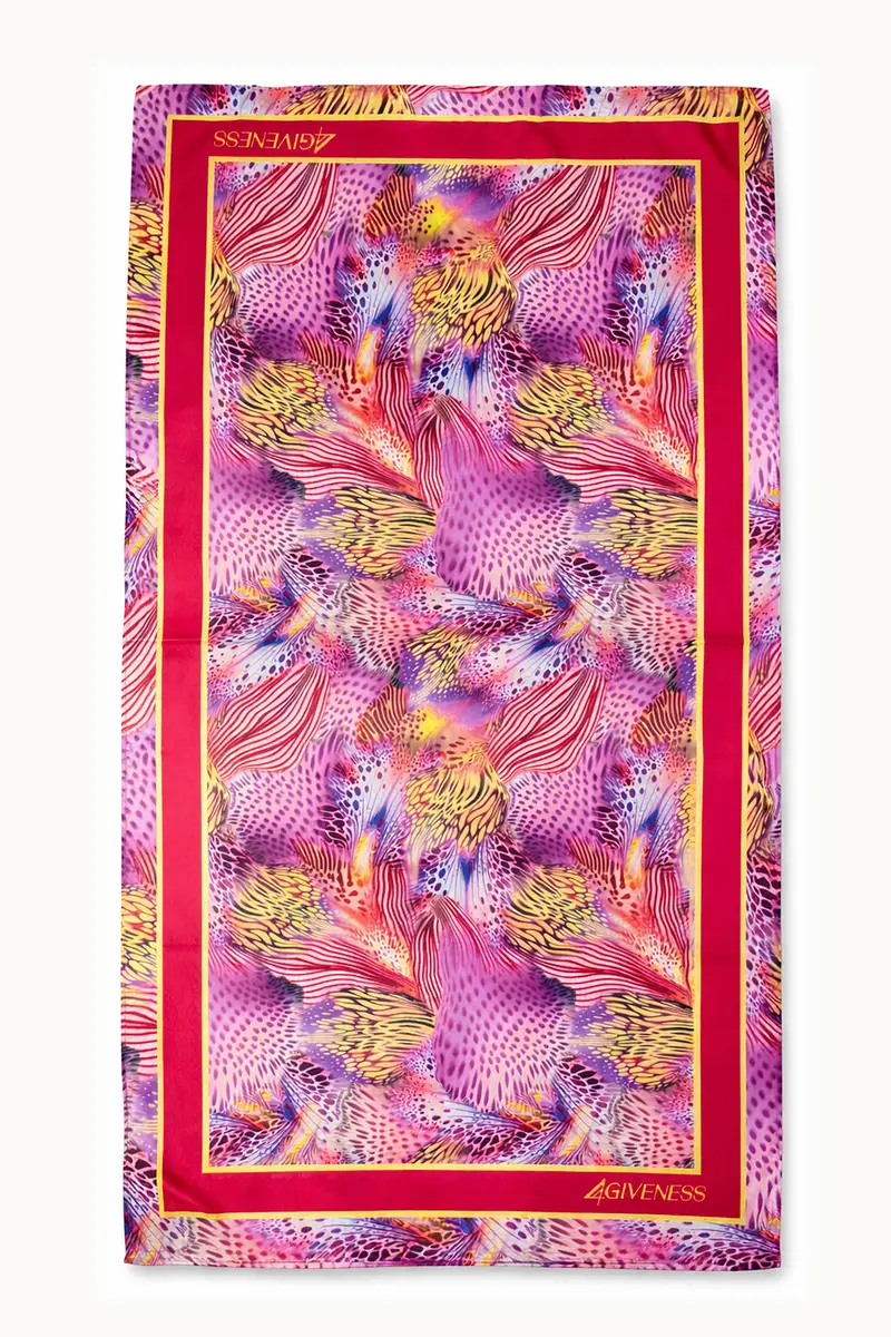 Telo mare pink butterfly