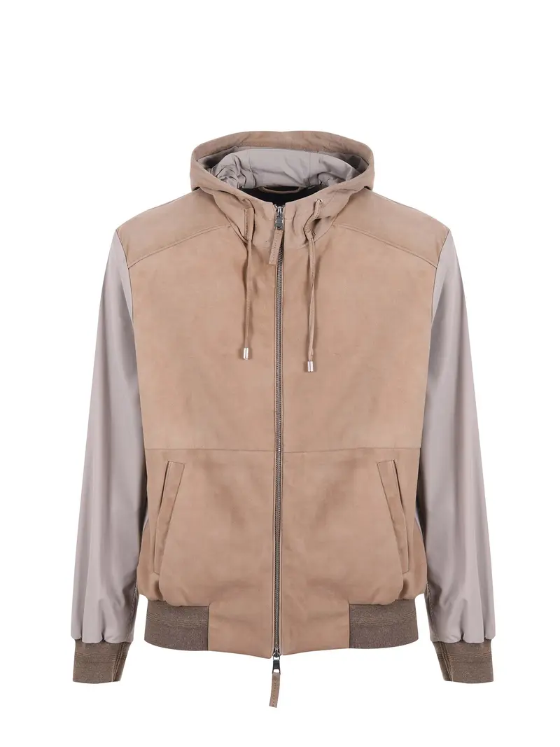 The Jack Leathers "john mix" in suede e nylon vanilla-beige