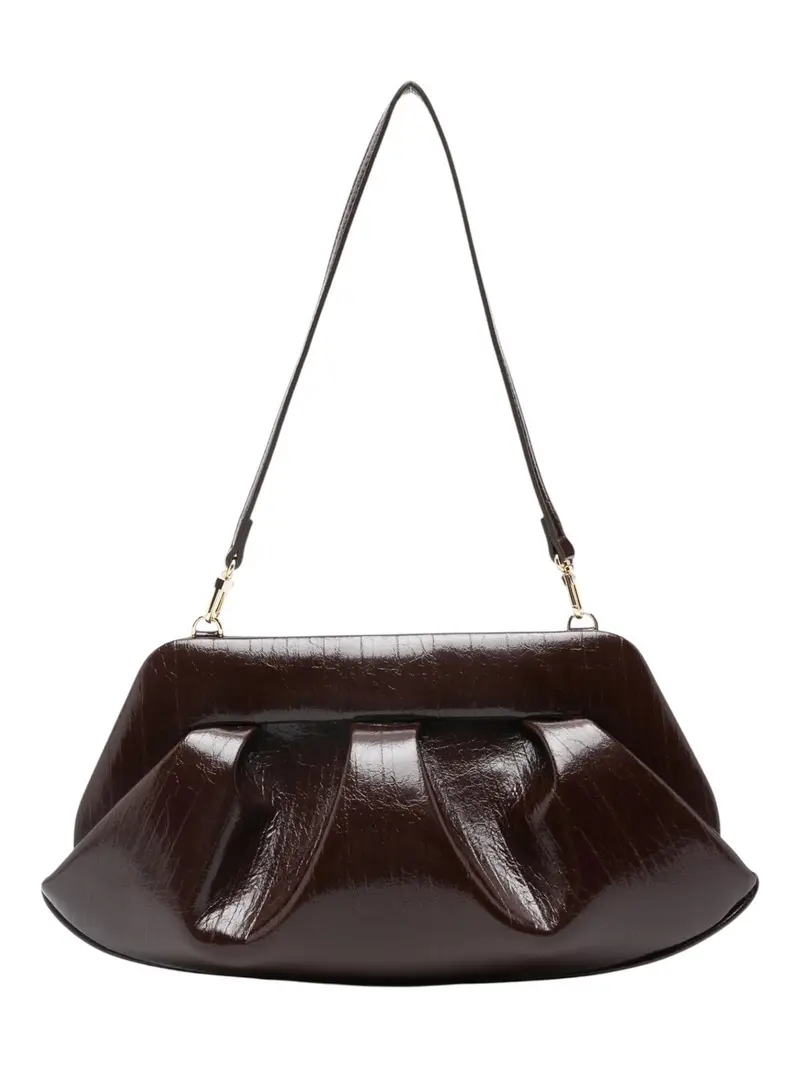 THEMOIRè Borsa Donna BIOS BAGUETTE RIGATO VEGAN FABRIC 261WTMBB0ORVF CHOCOLATE PLUM