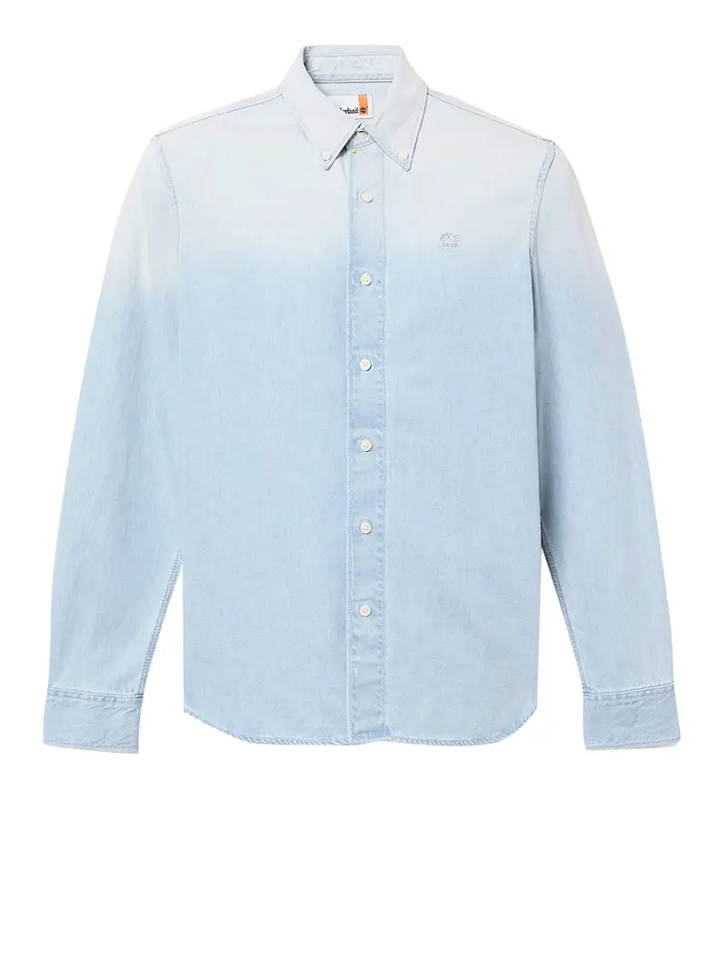 Timberland Camicia in Denim da Uomo in blu chiaro