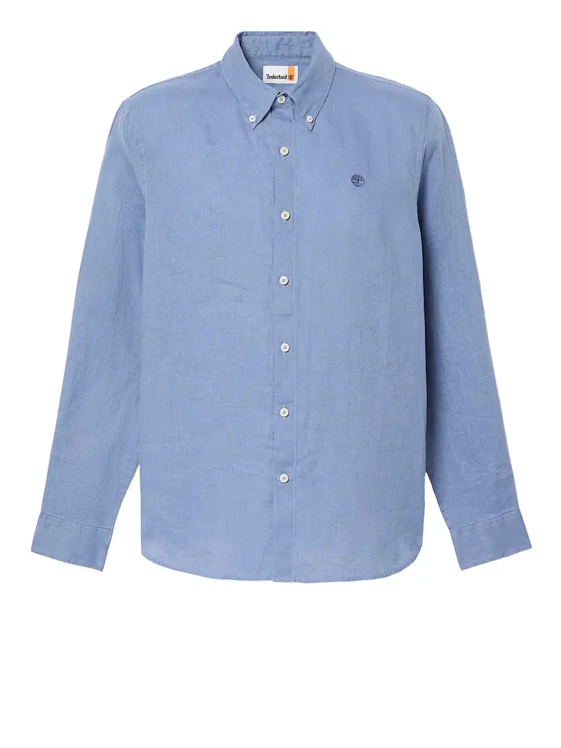 Timberland Camicia In Lino Mill Brook - Blu