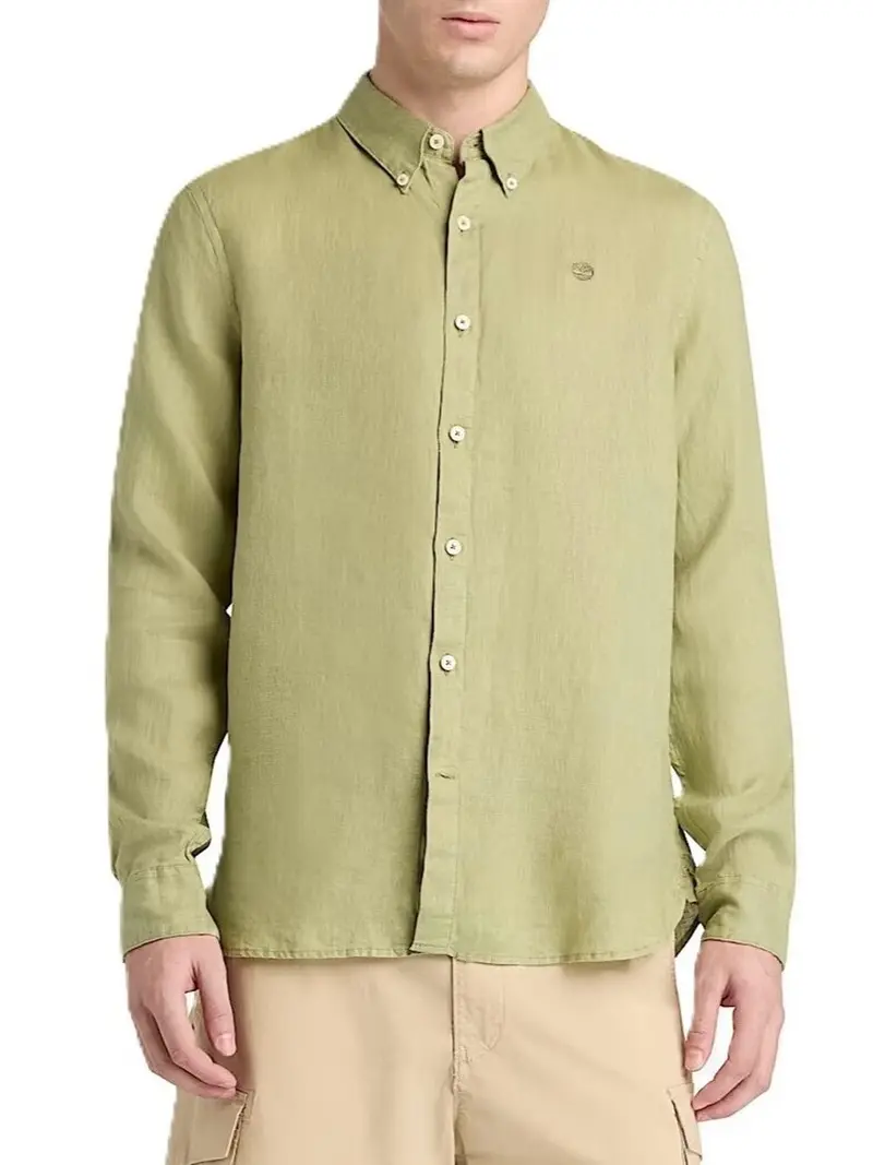 Timberland Camicia Logo Ricamato - Verde