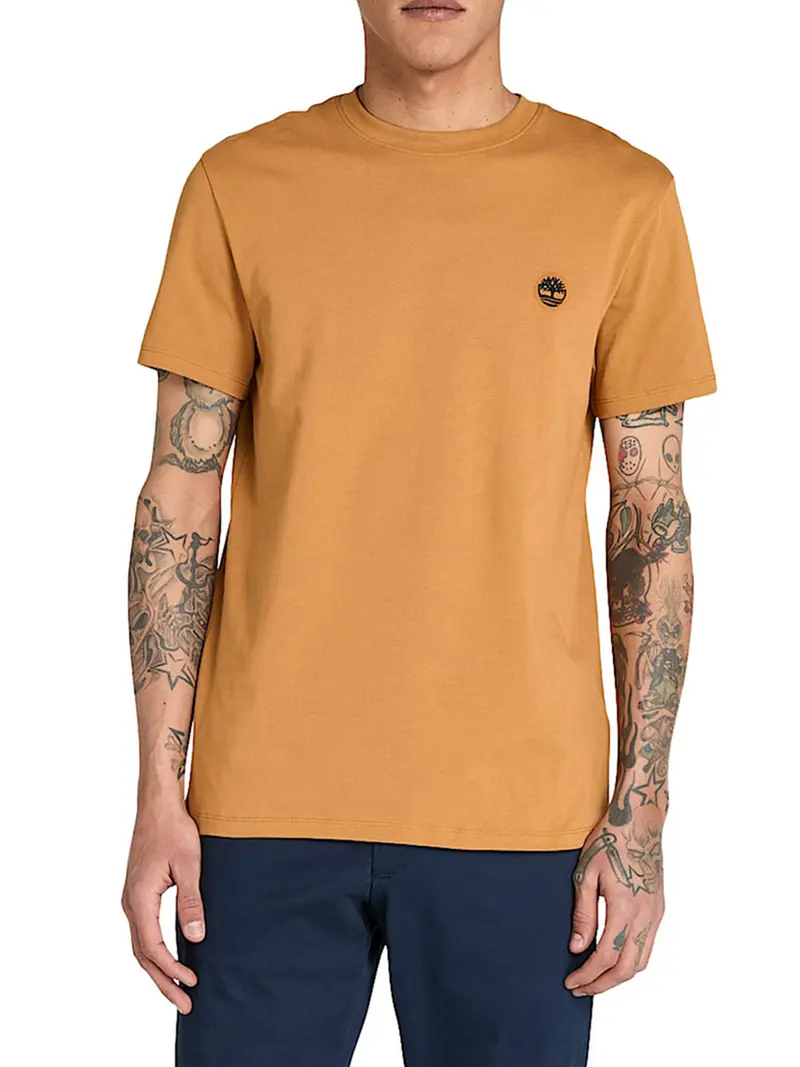 Timberland T-Shirt Uomo Giallo Ocra - Giallo