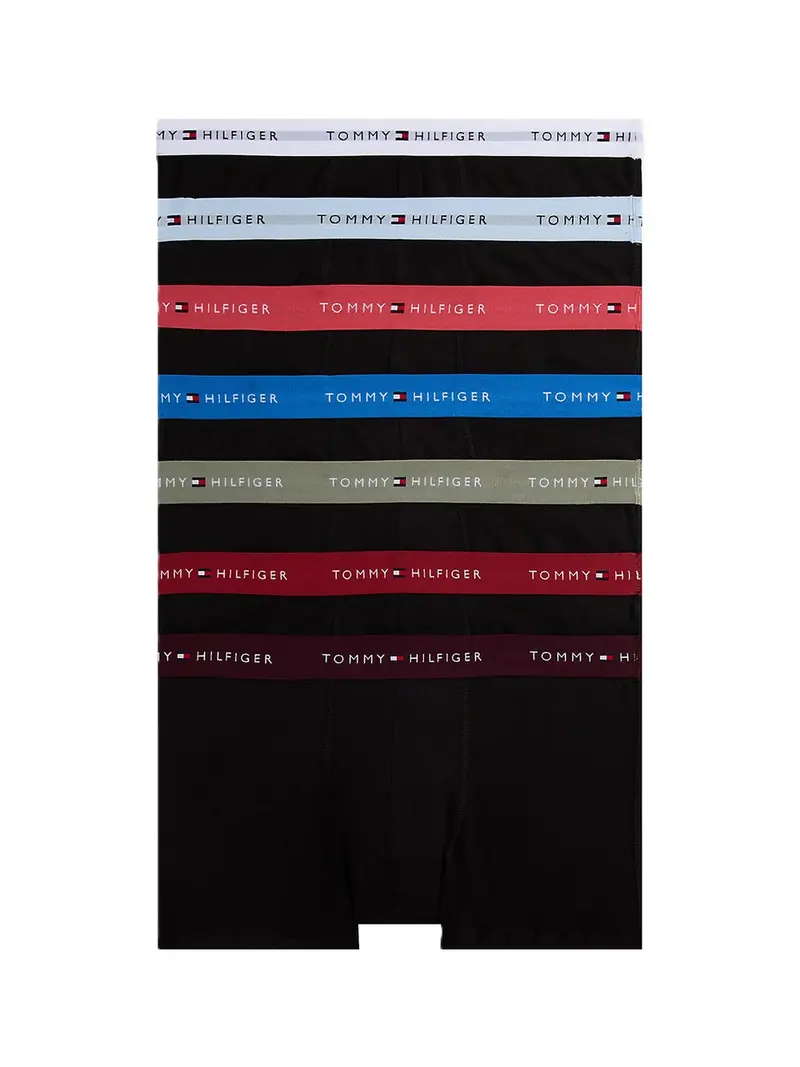 Tommy Hilfiger 7 pack boxer aderenti Signature con logo Multi