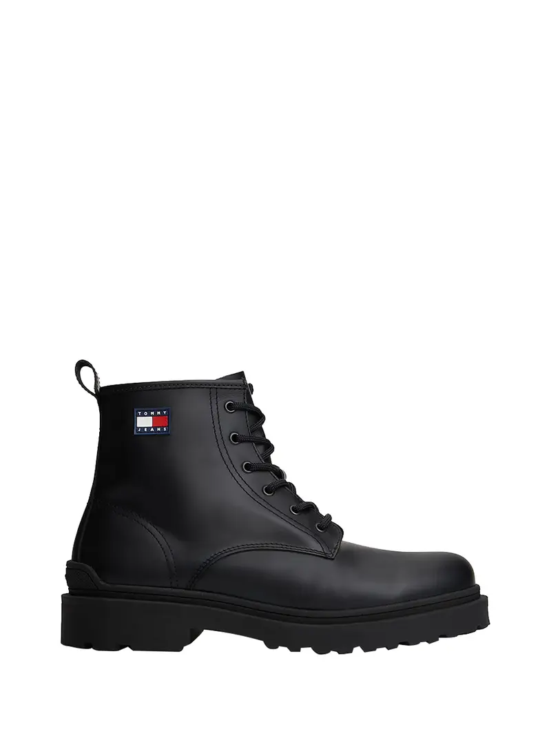 Tommy Hilfiger Anfibi Tjm Lace Up Rubberiz Nero