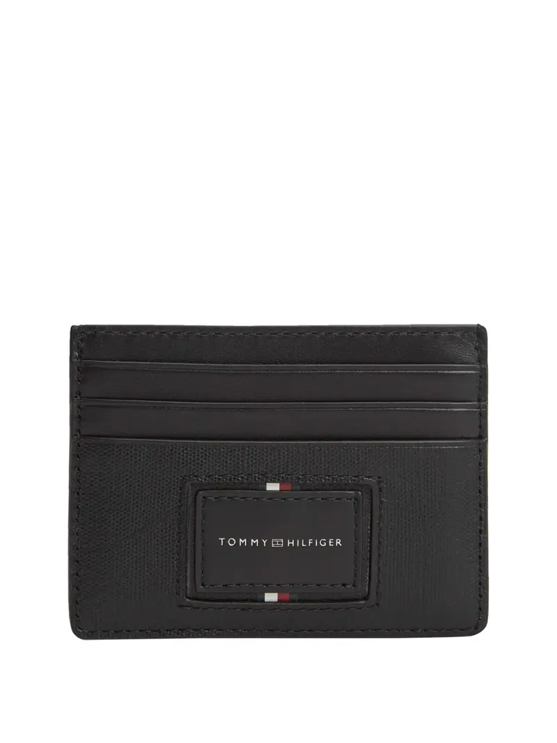 Tommy Hilfiger Portafoglio Th Foundation Cc Holder - Nero