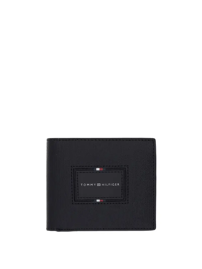 Tommy Hilfiger Portafoglio Th Foundation Coin - Nero