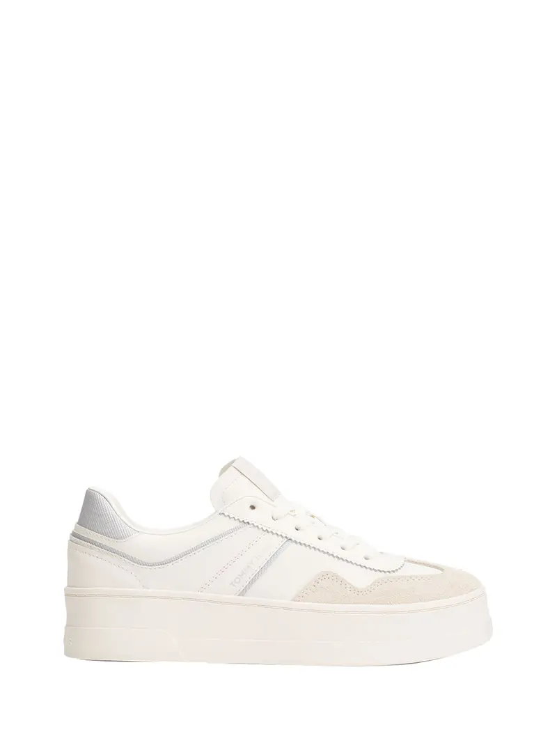 Tommy Hilfiger The Greenwich Flatfo Sneakers Donna Ivory/silver - Bianco