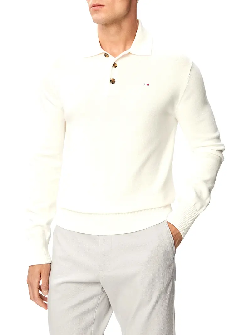 Tommy Jeans Maglione In Tinta Unita Bianco