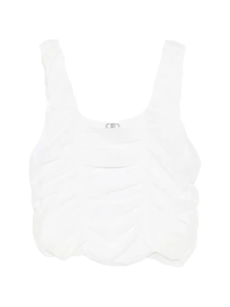 Top bianca per bambina