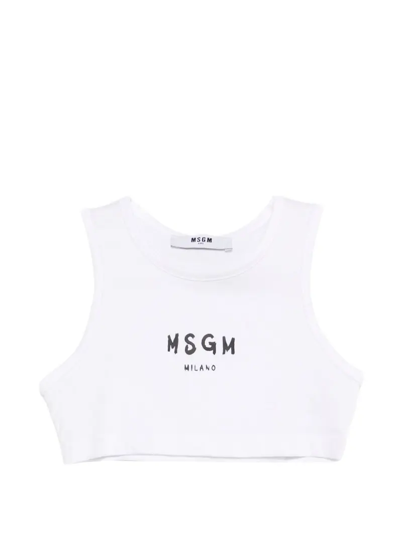 Top bianco per bambina