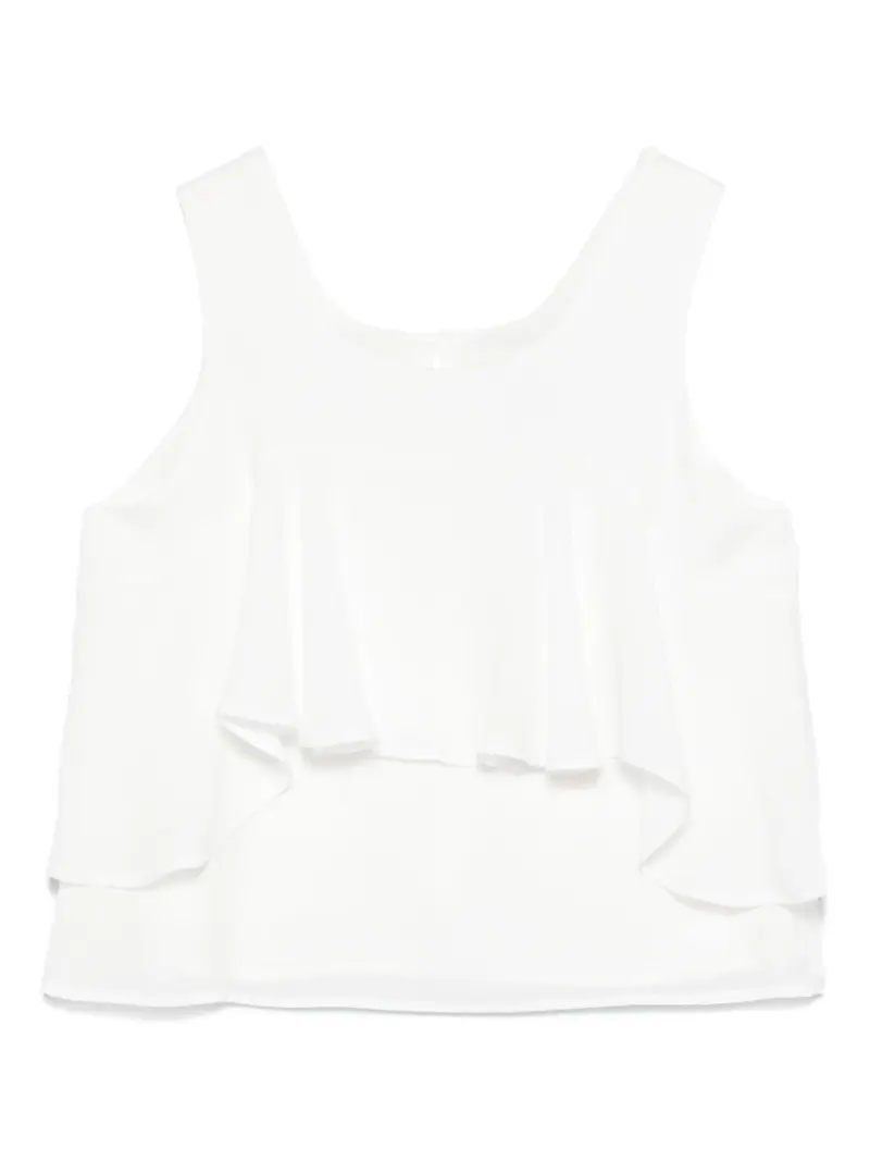 Top bianco per bambina