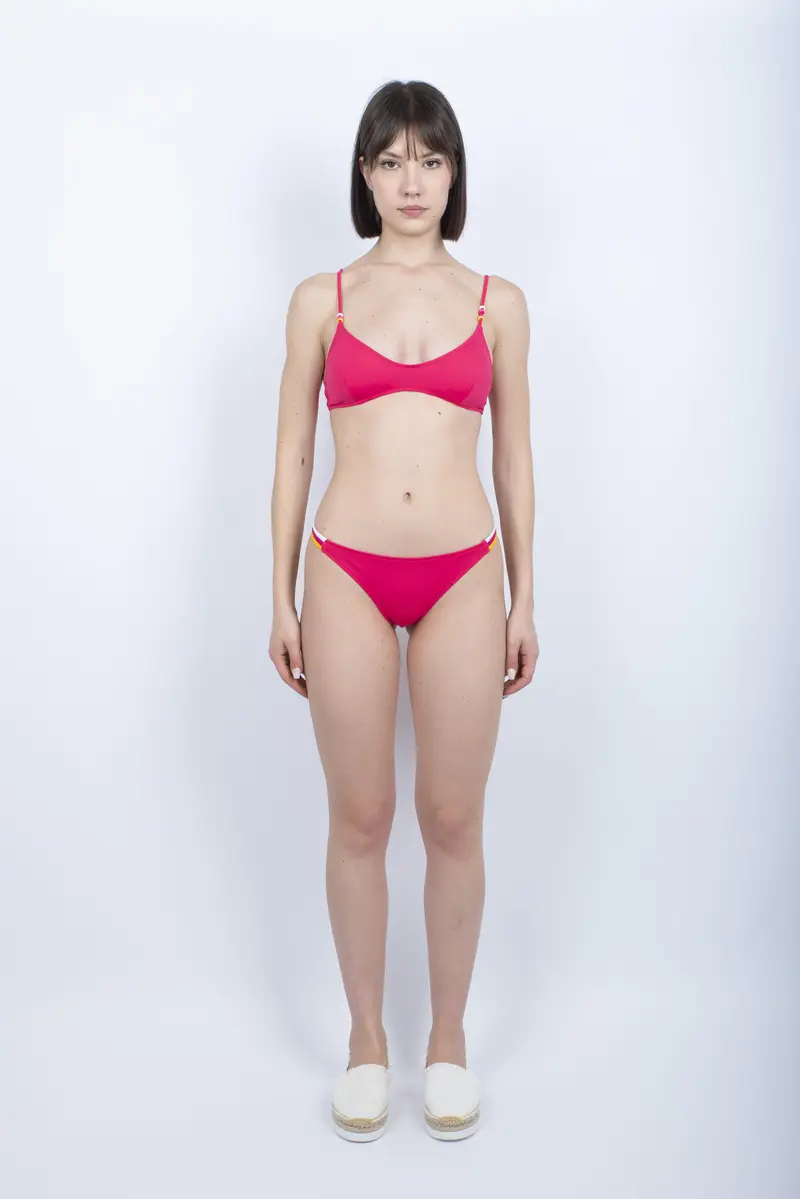 Top bralette e slip brasiliana pitaya