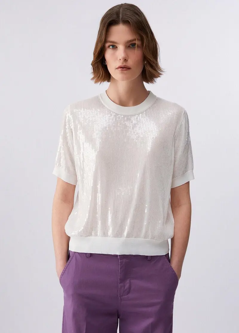 Top con paillettes