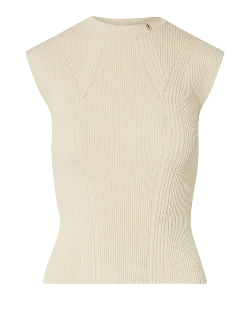 Top In Maglia Liu Jo - Panna