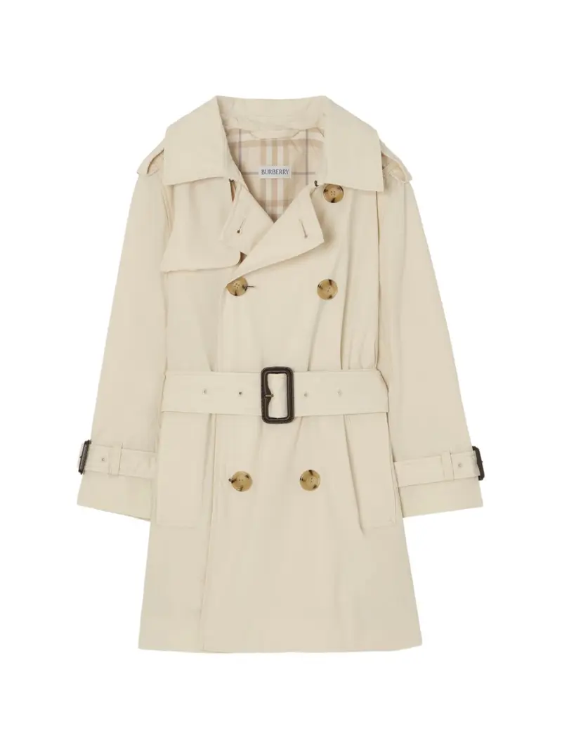 Trench beige per bambina