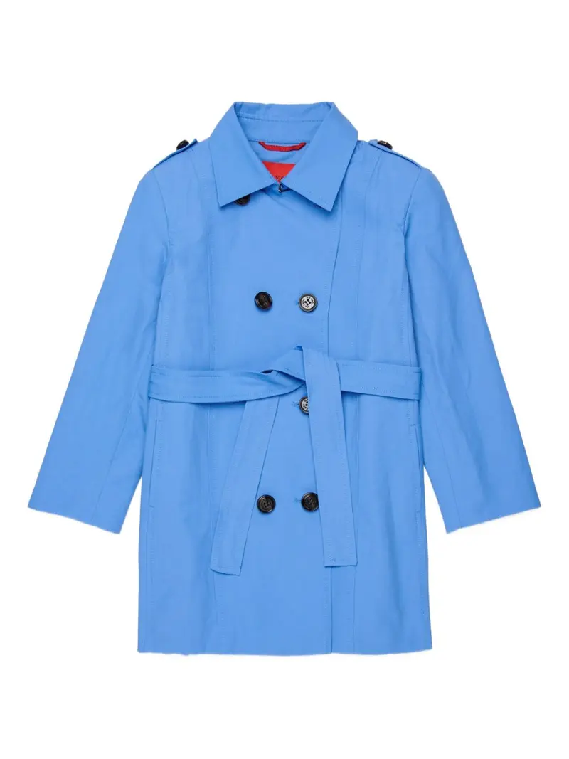 Trench turchese per bambina