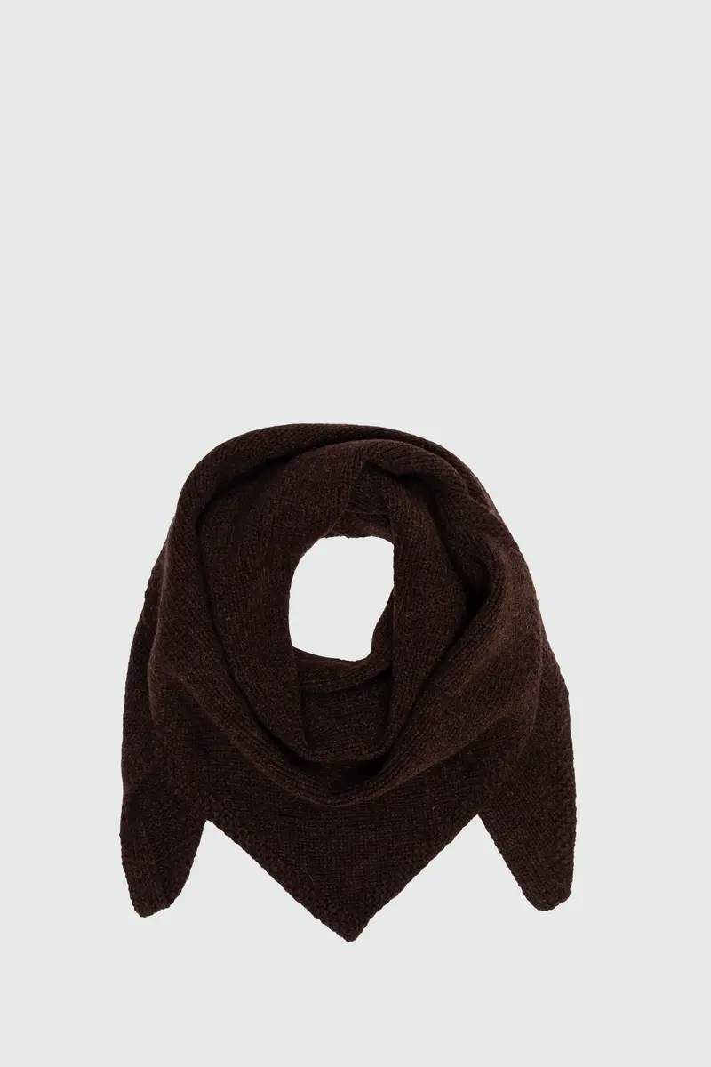 Triangle scarf merino wool
