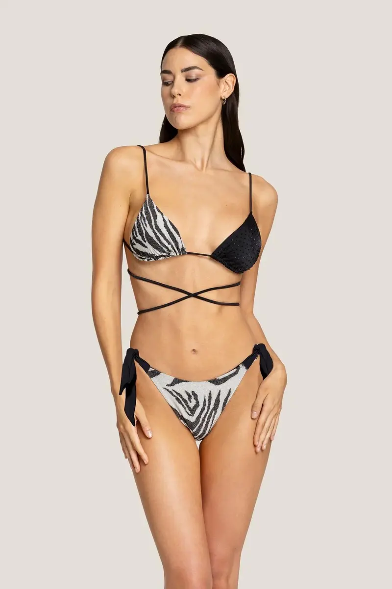 Triangolo e slip marylin zebra night