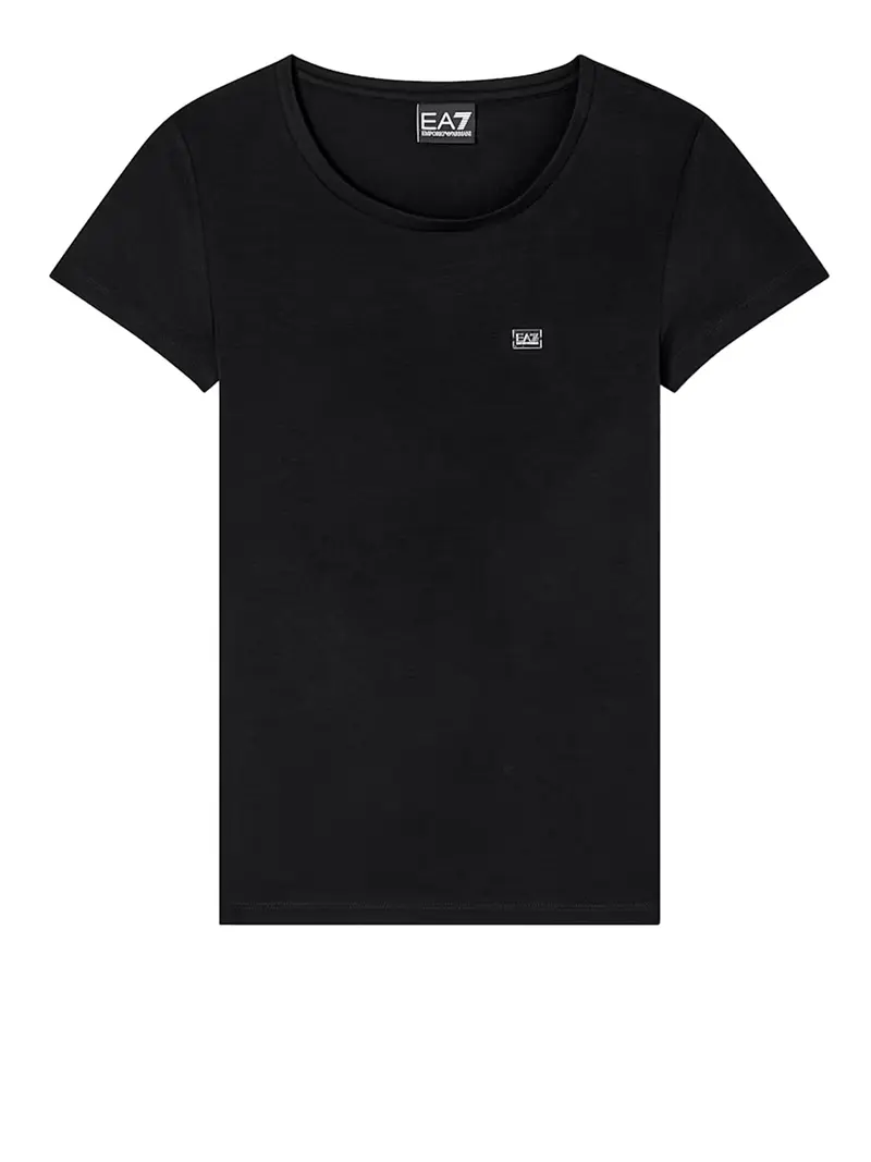 Tshirt Core Lady In Jersey Cotone EA7 - Nero
