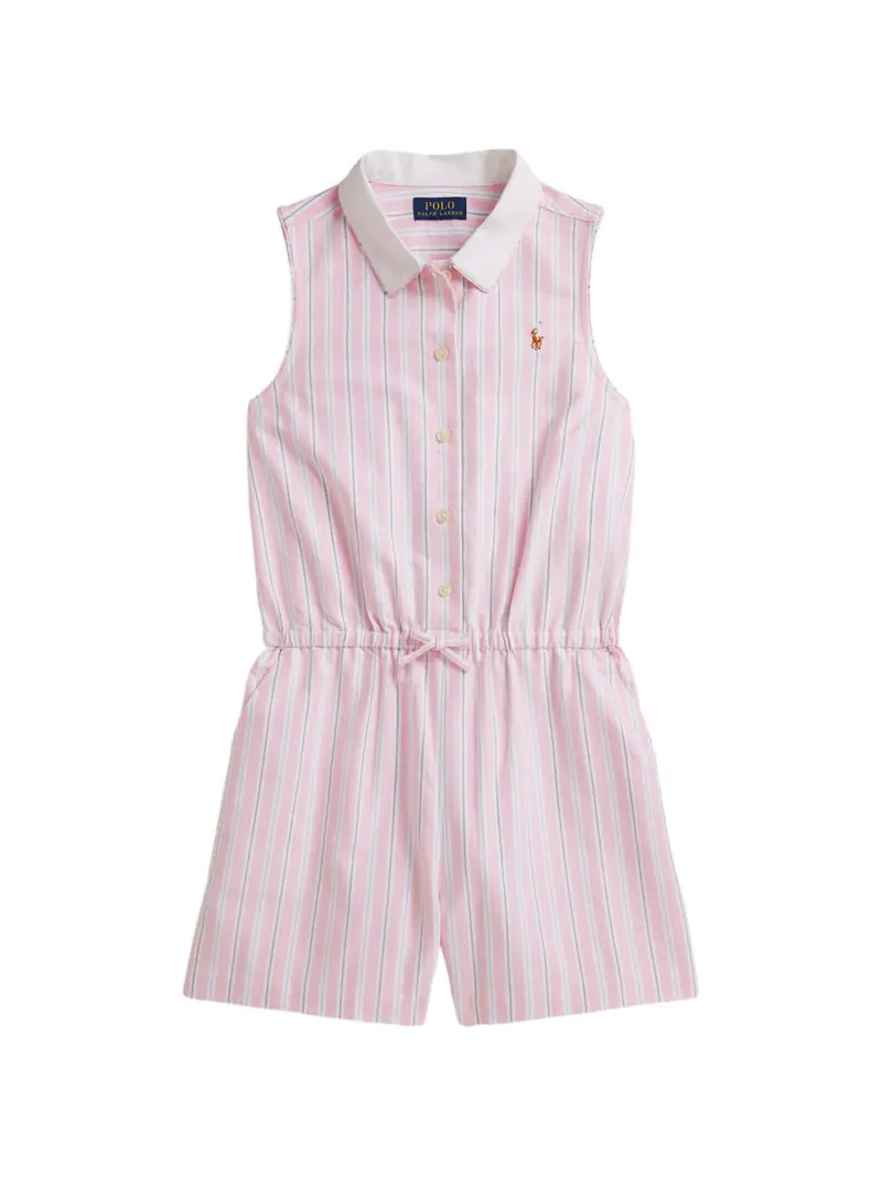 Tuta rosa/bianca per bambina