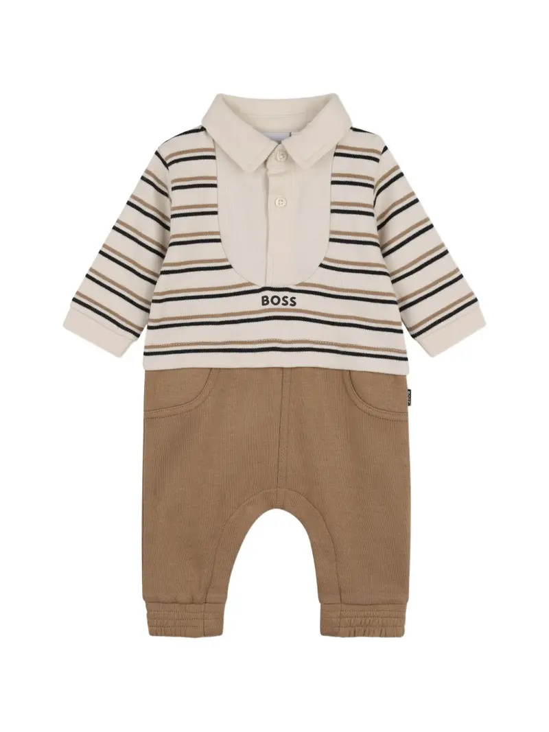 Tutina beige/marrone per neonato